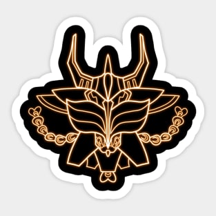 Neon Phoenix Sticker